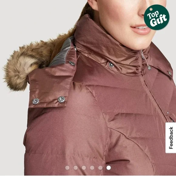 Eddie Bauer Down Parka Sun Valley XL Tall - Picture 6 of 14